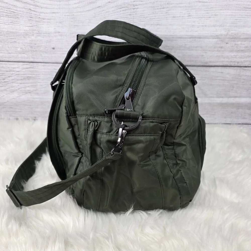 Lug Propeller Green Quilted Gym / Overnight Duffle Bag